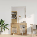 Sammenklappelig hundegitter med stativer 2 stk. Artisan-eg