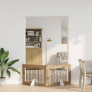Sammenklappelig hundegitter med stativer 2 stk. Artisan-eg