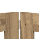 Sammenklappelig hundegitter med stativer 6 stk. Artisan-eg
