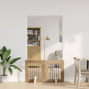 Sammenklappelig hundegitter med stativer 2 stk. Artisan-eg