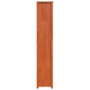 Bogskab Voks brun 80 x 35 x 183 cm Massiv fyrretræ