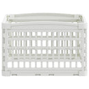 4-panelers hunde legegrind 60 x 60 x 38 cm Plastik Hvid
