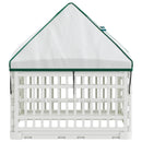 4 Panelers Hundelufter med Tag 60 x 60 x 82 cm Plastik Hvid