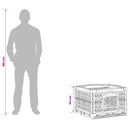 4-panelers hunde legegrind 122 x 106,5 x 82 cm Plastik Hvid