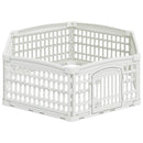 6 Panelers hundelegeplads 122 x 106,5 x 40 cm Plastik Hvid