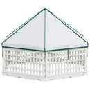 6 Panelers hundelegeplads 122 x 106,5 x 82 cm Plastik Hvid