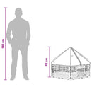 6 Panelers hundelegeplads 122 x 106,5 x 82 cm Plastik Hvid