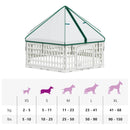 6 Panelers hundelegeplads 122 x 106,5 x 82 cm Plastik Hvid