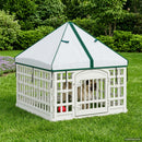 4 Panelers Hundelufter med Tag 88 x 88 x 112 cm Plastik Hvid