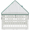 4 Panelers Hundelufter med Tag 88 x 88 x 112 cm Plastik Hvid