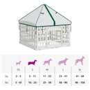 4 Panelers Hundelufter med Tag 88 x 88 x 112 cm Plastik Hvid