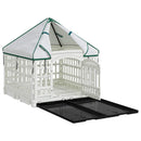 4 Panelers Hundelufter med Tag 177,5 x 154,5 x 112 cm Plastik