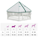6 Panelers hundelegeplads 177,5 x 154,5 x 112 cm Plastik Hvid