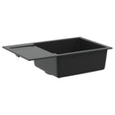 Vask Sort 780 x 500 mm 80% Kvarts og 20% Resin
