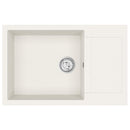 Vask Hvid 780 x 500 mm 80% Kvarts og 20% Resin