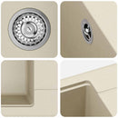 Vask Beige 560 x 460 mm 80% Kvarts og 20% Resin