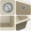 Vask Beige 430 x 460 mm 80% Kvarts og 20% Resin
