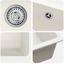 Vask Hvid 430 x 460 mm 80% Kvarts og 20% Resin