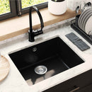 Vask Sort 530 x 460 mm 80% Kvarts og 20% Resin