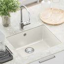 Vask Hvid 530 x 460 mm 80% Kvarts og 20% Resin