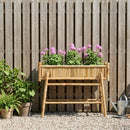 Havekrukke med holder Naturfarvet 100 x 38 x 74 cm Bambus