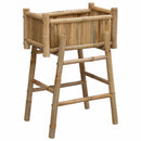 Havekrukke med holder Naturfarvet 50 x 38 x 74 cm Bambus