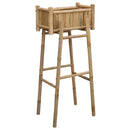 Havekrukke med holder Naturfarvet 50 x 38 x 114 cm Bambus