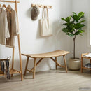 Havebænk Naturfarvet 110 x 45 x 50 cm Bambus