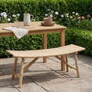 Havebænk Naturfarvet 110 x 45 x 50 cm Bambus