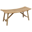 Havebænk Naturfarvet 110 x 45 x 50 cm Bambus