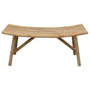 Havebænk Naturfarvet 110 x 45 x 50 cm Bambus