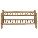 Skostativ med hylde Naturfarvet 68 x 28 x 30 cm Bambus