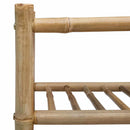 Skostativ med hylde Naturfarvet 68 x 28 x 96 cm Bambus