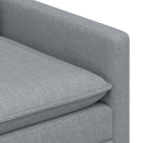 Sofa Sæt 2 stk. Lysegrå Stof