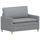 Sofa Sæt 2 stk. Lysegrå Stof