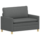 Sofa Sæt 2 stk. Mørkegrå Stof