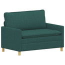Sofa Sæt 2 stk. Mørkegrøn Stof