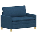 Sofa Sæt 2 stk. Blå Stof