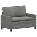 Sofa Sæt 2 pcs Mørkegrå Fløjl