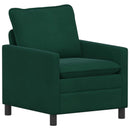 Sofa Sæt 2 pcs Mørkegrøn Fløjl