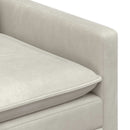 Sofa Sæt 2 pcs Cremefarvet Fløjl