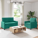 Sofa Sæt 2 pcs Turkis Fløjl