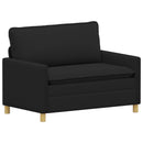 Sofa Sæt 2 stk. Sort Stof