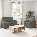 Sofa Sæt 2 pcs Lysegrå Stof