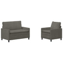 Sofa Sæt 2 pcs Lysegrå Stof