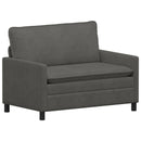 Sofa Sæt 2 pcs Mørkegrå Stof