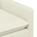 Sofa Sæt 2 pcs Cremefarvet Stof