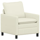 Sofa Sæt 2 pcs Cremefarvet Stof