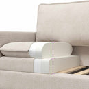 Sofa Sæt 2 pcs Cremefarvet Polyester
