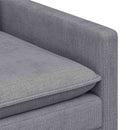 Sofa Sæt 2 pcs Lysegrå Polyester
